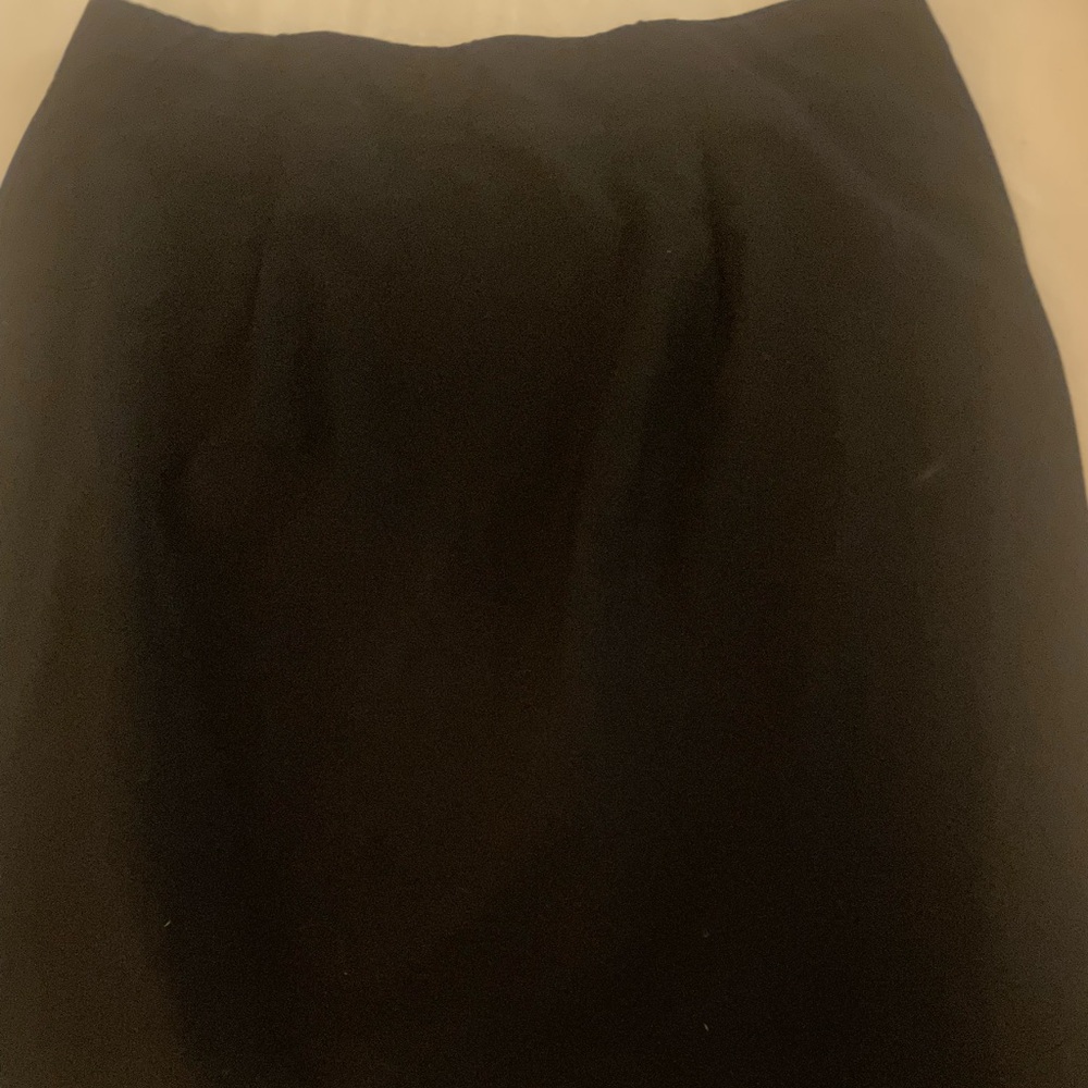 Eileen Fisher Black Skirt Pull on Pencil with Elastic   Waist Size S